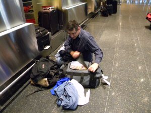 Bruce @ Logan Airport.  