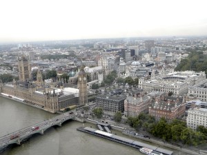 City view from London Eye